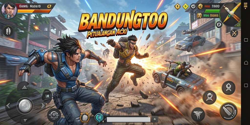 Tampilan aksi mendebarkan dalam permainan BANDUNGTOTO.