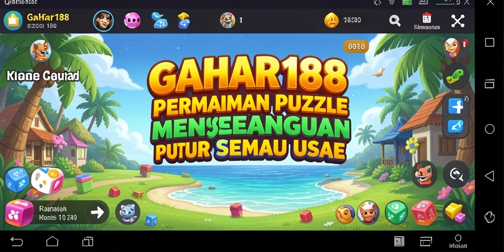 Screenshot utama GAHAR188 dengan gameplay Puzzle yang menarik.