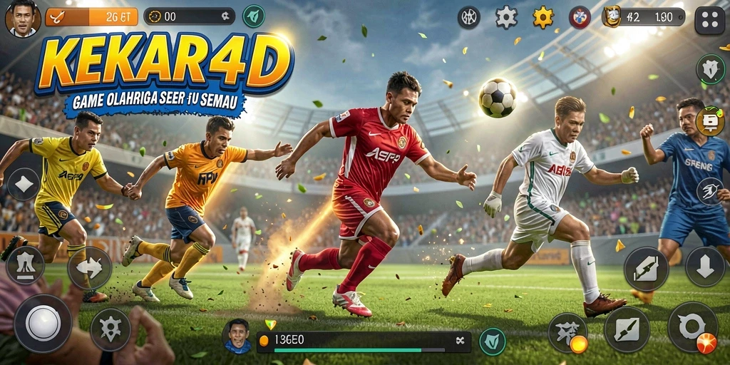 Screenshot gameplay <strong>KEKAR4D</strong> menunjukkan aksi olahraga yang mendebarkan.