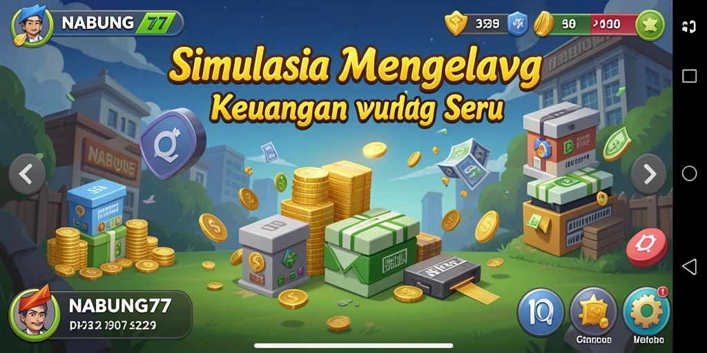 Screenshot menampilkan pengalaman menarik dalam mengelola keuangan di NABUNG77.