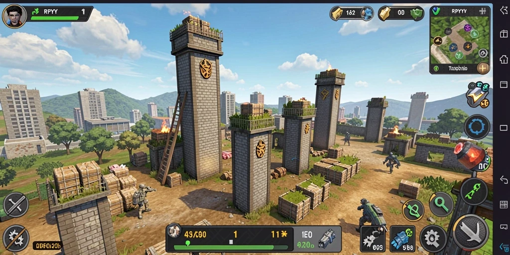 Screenshot RPYYY menampilkan momen seru strategi Tower Defense.