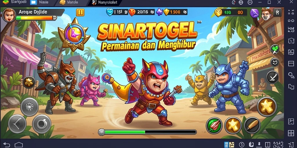 Tampilan gameplay seru dan menantang dari SINARTOGEL.